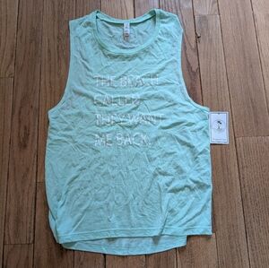 Nwt Women's Tiys Clothing Sea Green Beach Sleeveless Tank Top Size XL
